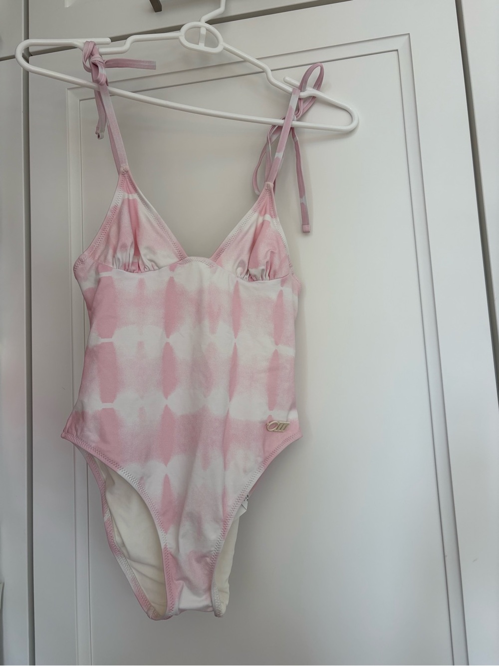 Solid And Striped - Pink Tie-Dye One-Piece Swimsuit View 2